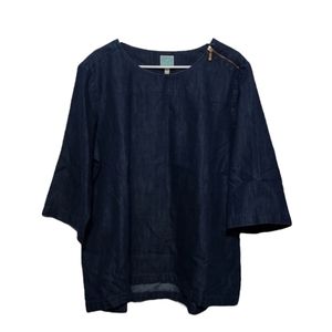 Martha Stuart denim top size XXL